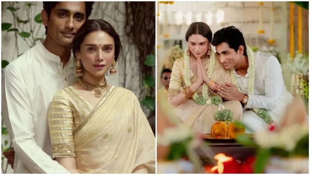 ‘നീയാണ് എന്റെ സൂര്യനും ചന്ദ്രനും നക്ഷത്രങ്ങളും’; അദു – സിദ്ധു വിവാഹ ചിത്രങ്ങൾ വൈറലായി 