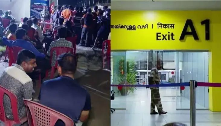 തിരുവനന്തപുരം വിമാനത്താവളത്തില്‍ തൊഴിലാളികളുടെ പണിമുടക്ക്; യാത്രക്കാര്‍ ദുരിതത്തില്‍