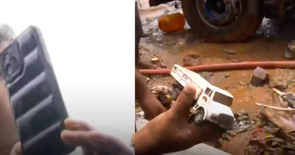 വൈകാരിക നിമിഷങ്ങള്‍; അര്‍ജുന്റെ ലോറിയില്‍ നിന്ന് മകന്റെ കളിപ്പാട്ടവും ഫോണും കണ്ടെടുത്തു