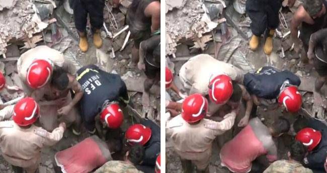 ഇരുനില കെട്ടിടം തകര്‍ന്ന് അപകടം; മൂന്ന് മരണം