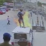 തഹസിൽദാരുടെ വാഹനത്തിന് തീയിട്ട യുവാവ് കസ്റ്റഡിയിൽ