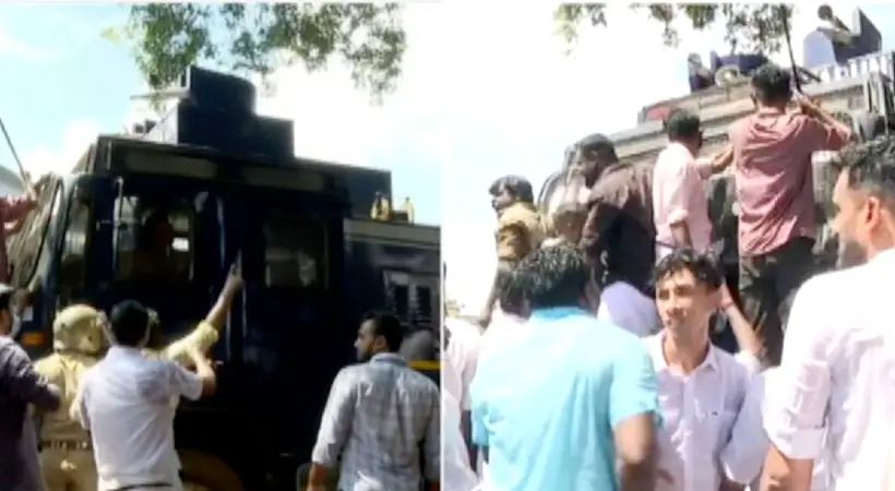 മുഖ്യമന്ത്രി രാജിവെക്കണം; യൂത്ത് കോണ്‍ഗ്രസിൻ്റെ സെക്രട്ടേറിയറ്റ് മാര്‍ച്ചില്‍ സംഘര്‍ഷം