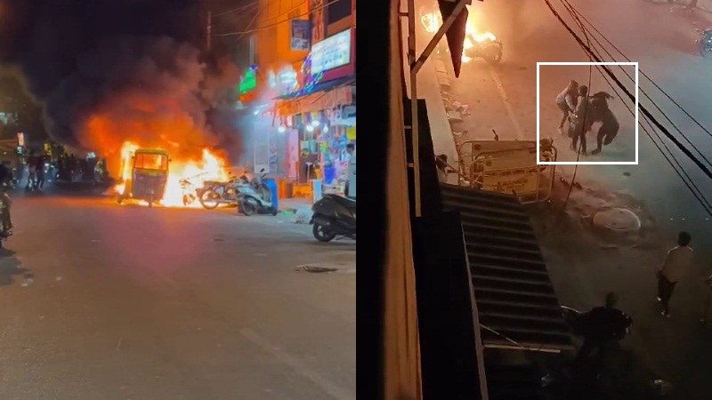 കബാബ് കടയിൽ തീപിടുത്തം; നിരവധി വാഹനങ്ങൾ കത്തിനശിച്ചു