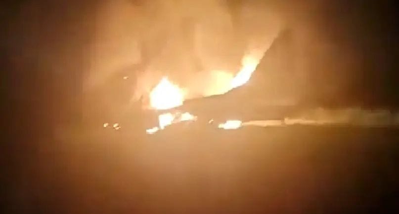 ഇന്ത്യൻ വ്യോമസേനയുടെ മിഗ് -29 യുദ്ധവിമാനം പരിശീലന പറക്കലിനിടെ തകര്‍ന്നുവീണു; വീഡിയോ