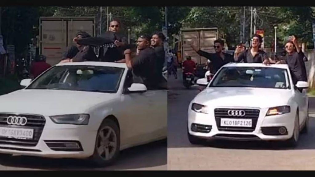 ആഡംബര കാറുകളില്‍ അപകടകരമായ വിധത്തിൽ വിദ‍്യാര്‍ഥികളുടെ ഓണാഘോഷം; കേസെടുത്ത് പോലീസ്