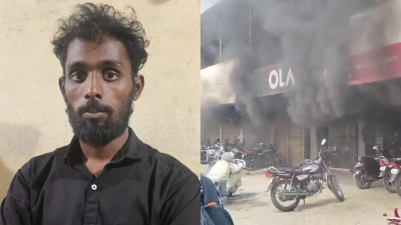 സർവീസ് മോശമെന്ന് ആരോപണം; ഒല ഓഫിസിന് തീയിട്ട യുവാവ് പിടിയിൽ