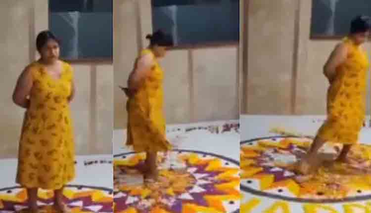 ഓണാഘോഷത്തിന്റെ പൂക്കളം നശിപ്പിച്ച സംഭവം; മലയാളി യുവതിയുടെ പേരിൽ കേസെടുത്തു