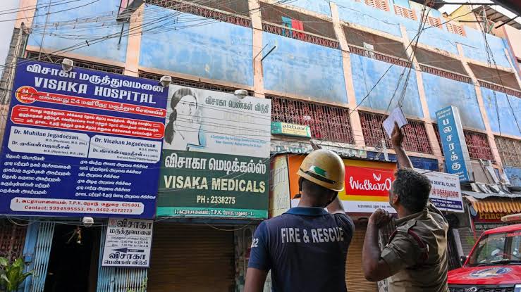 മധുരയിൽ വനിത ഹോസ്‌റ്റലിൽ തീപിടിത്തം; രണ്ട് പേര്‍ കൊല്ലപ്പെട്ടു