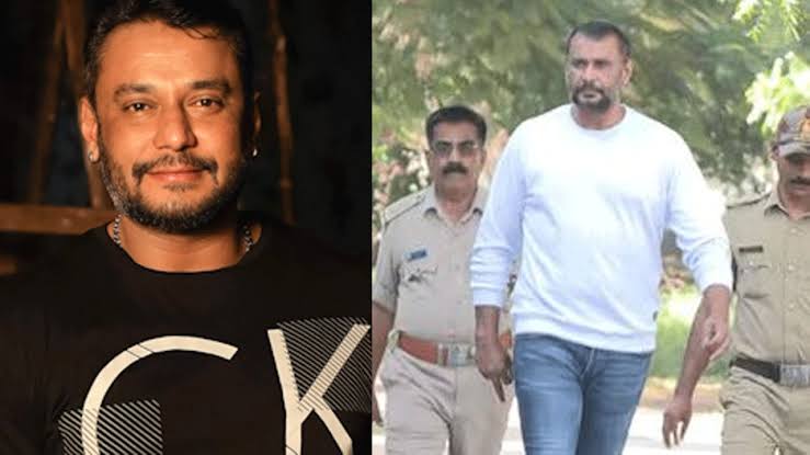 മാധ്യമങ്ങൾക്ക് നേരെ അശ്ലീല ആംഗ്യം കാട്ടി നടൻ ദർശൻ