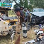 ട്രക്ക് കാറുമായി കൂട്ടിയിടിച്ച് അപകടം; 22 പേർക്ക് പരുക്ക്