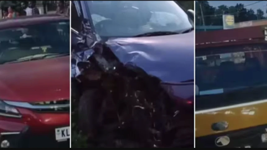 മദ്യലഹരിയിൽ സീരിയൽ നടി ഓടിച്ച കാർ വാഹനങ്ങളിലിടിച്ചു; മണിക്കൂറോളം ഗതാഗതക്കുരുക്ക്, കേസ്