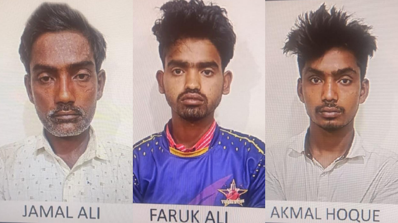 സംസ്ഥാനത്ത് അനധികൃതമായി താമസിച്ച മൂന്ന് ബംഗ്ലാദേശ് പൗരന്മാർ പിടിയിൽ