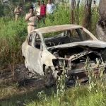 ഓടിക്കൊണ്ടിരുന്ന കാറിന് തീപിടിച്ച് യുവാവ് വെന്തുമരിച്ചു