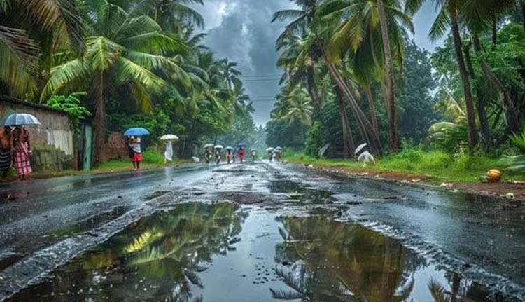 വെള്ളിയാഴ്ച ഒറ്റപ്പെട്ട ശക്തമായ മഴയ്ക്കു സാധ്യത; മൂന്ന് ജില്ലകളില്‍ യെല്ലോ അലര്‍ട്ട്