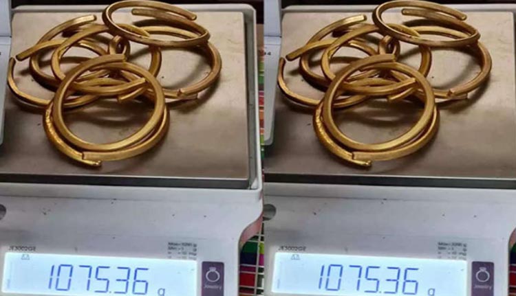 വിമാനത്താവളത്തിൽ തങ്കവേട്ട; 85 ലക്ഷം രൂപയുടെ തങ്കം പിടികൂടി