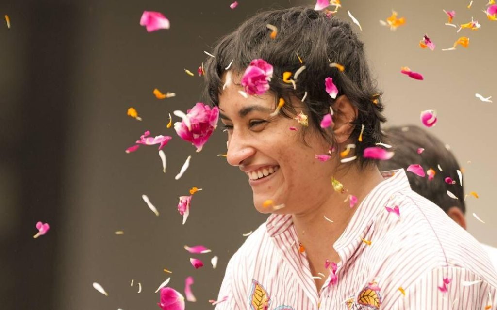 ജുലാന മണ്ഡലത്തില്‍ വിജയിച്ച്‌ ഗുസ്തിതാരം വിനേഷ് ഫോഗട്ട്