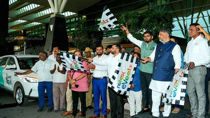 എയർപോർട്ട് ഇലക്ട്രിക് ടാക്സി സേവനം ഫ്ലാഗ് ഓഫ് ചെയ്തു