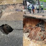 ഔട്ടർ റിങ് റോഡിൽ കുഴി രൂപപ്പെട്ടു