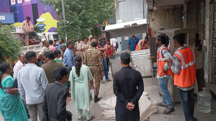 ചർച്ച് സ്ട്രീറ്റിലെ കയ്യേറ്റങ്ങൾ ഒഴിപ്പിച്ച് ബിബിഎംപി