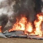 ആഗ്രയിൽ വ്യോമസേനയുടെ മിഗ് 29 യുദ്ധവിമാനം തകർന്നു വീണു