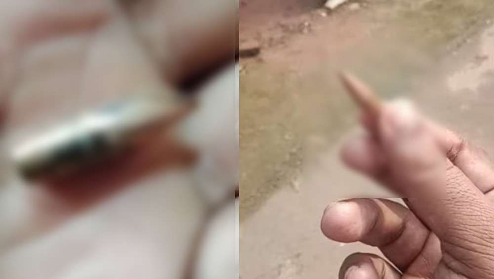 വീടിന്റെ ഷീറ്റ് തുളച്ച്‌ വെടിയുണ്ട അകത്ത് പതിച്ചു