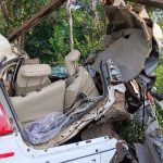 ക്ഷേത്രദർശനത്തിന് പോയ മലയാളികളുടെ കാറിലേക്ക് ട്രക്ക് ഇടിച്ചുകയറി അപകടം; ഏഴ് പേർക്ക് പരുക്ക്