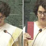 കേരളീയ വേഷത്തില്‍ പ്രിയങ്ക ഗാന്ധി വയനാട് എംപിയായി സത്യപ്രതിജ്ഞ ചെയ്തു