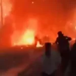 ആംബുലൻസിന് തീപിടിച്ച് ഓക്സിജൻ സിലിണ്ടർ പൊട്ടിത്തെറിച്ചു; ഗര്ഭിണിയായ യുവതിയും കുടുംബവും അത്ഭുതകരമായി രക്ഷപ്പെട്ടു