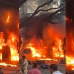 ബെംഗളൂരുവിലെ ഇലക്ട്രിക് വാഹന ഷോറൂമിൽ വൻ തീപിടുത്തം; ജീവനക്കാരി വെന്തുമരിച്ചു