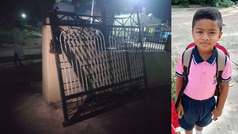 ക്ഷേത്രത്തിലെ ഗേറ്റ് ദേഹത്ത് വീണ് അഞ്ച് വയസുകാരൻ മരിച്ചു