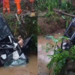 മരക്കൊമ്പ് വീഴുന്നത് കണ്ട് വെട്ടിച്ചു; നിയന്ത്രണം വിട്ട കാര്‍ കുളത്തിലേക്ക് മറിഞ്ഞ് യുവാവിന് ദാരുണാന്ത്യം