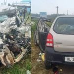 കോയമ്പത്തൂരില്‍ കാറില്‍ ലോറി ഇടിച്ച്‌ അപകടം: രണ്ടുമാസം പ്രായമായ കുഞ്ഞുള്‍പ്പടെ മൂന്ന് മലയാളികള്‍ മരിച്ചു