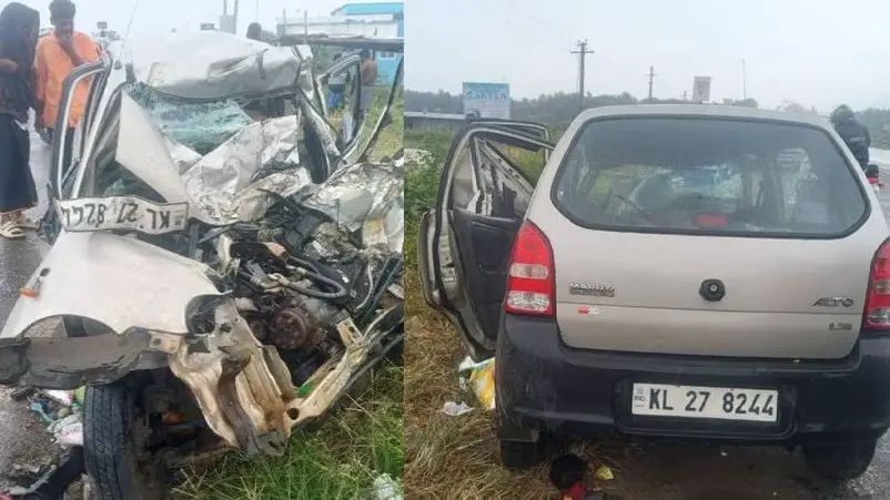 കോയമ്പത്തൂരില്‍ കാറില്‍ ലോറി ഇടിച്ച്‌ അപകടം: രണ്ടുമാസം പ്രായമായ കുഞ്ഞുള്‍പ്പടെ മൂന്ന് മലയാളികള്‍ മരിച്ചു