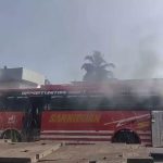 ഓടിക്കൊണ്ടിരുന്ന ബസില്‍ തീയും പുകയും