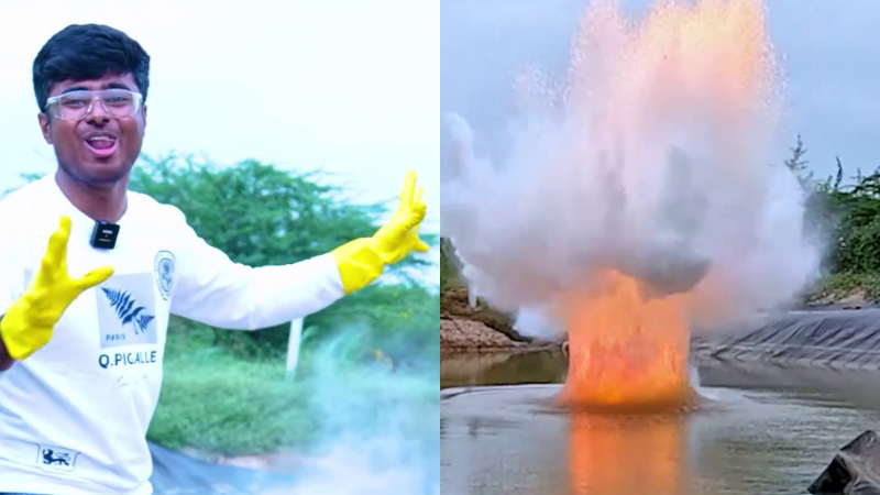 കൃഷിഭൂമിയിൽ സോഡിയം ബോംബ് പൊട്ടിച്ചു; ബിഗ്‌ബോസ് താരം ഡ്രോൺ പ്രതാപ് അറസ്റ്റിൽ