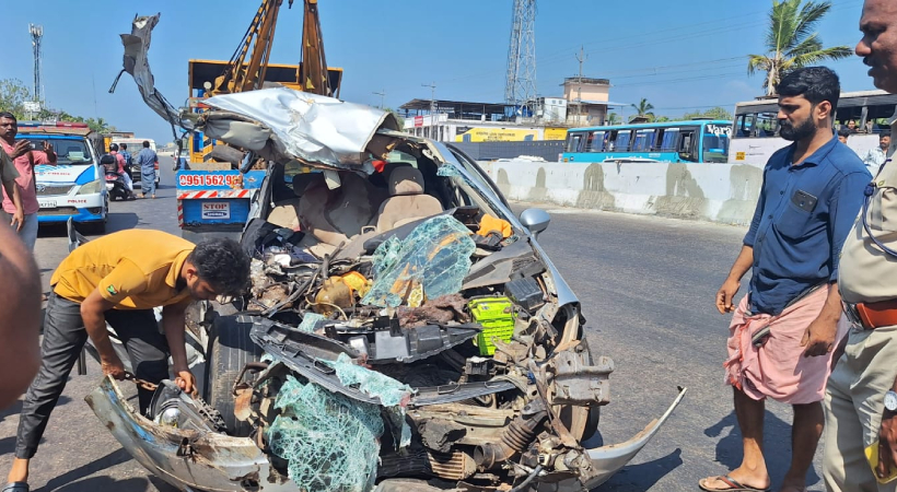 കാസറഗോഡ് കെഎസ്ആർടിസി ബസും കാറും കൂട്ടിയിടിച്ച് രണ്ട് മരണം