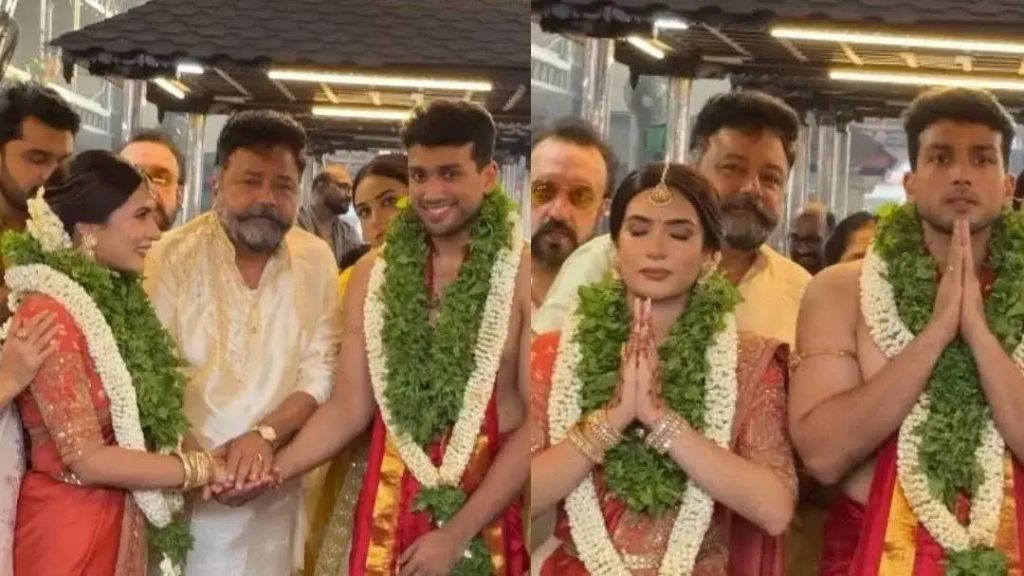 കാളിദാസ് ജയറാം വിവാഹിതനായി: വധു തരിണി കലിങ്കരായര്‍