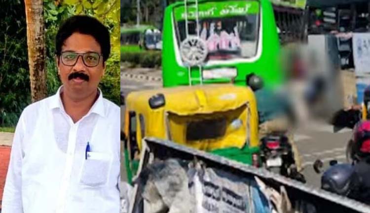 റോഡ് മുറിച്ചുകടക്കുന്നതിനിടെ രണ്ട് ബസുകള്ക്കിടയില് കുടുങ്ങി ബാങ്ക് ജീവനക്കാരന് ദാരുണാന്ത്യം