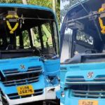 നിർത്തിയിട്ടിരുന്ന ലോറിക്ക് പിന്നിൽ സ്വകാര്യ ബസ് ഇടിച്ചുകയറി അപകടം; 22 പേർക്ക് പരുക്ക്