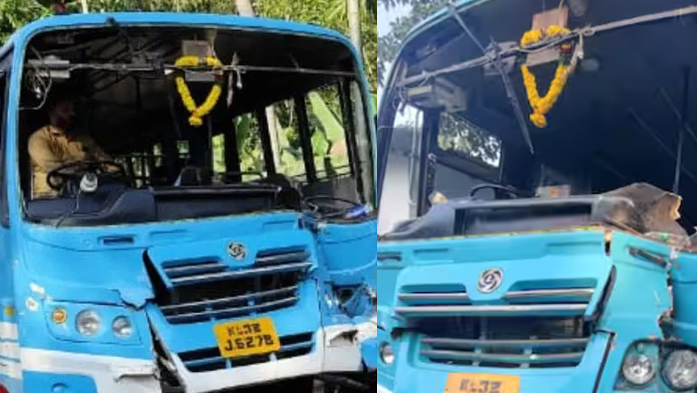 നിർത്തിയിട്ടിരുന്ന ലോറിക്ക് പിന്നിൽ സ്വകാര്യ ബസ് ഇടിച്ചുകയറി അപകടം; 22 പേർക്ക് പരുക്ക്
