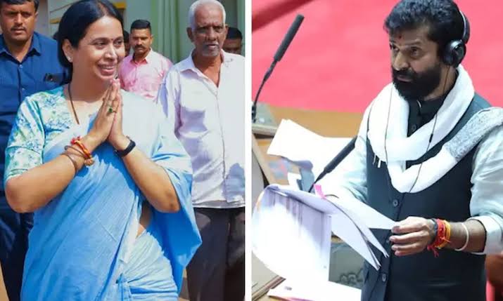 വനിതാ മന്ത്രിയെ അധിക്ഷേപിച്ചെന്നാരോപിച്ച് ബിജെപി അംഗത്തെ കയ്യേറ്റം ചെയ്തു; നിയമസഭയിൽ വാക്കേറ്റം