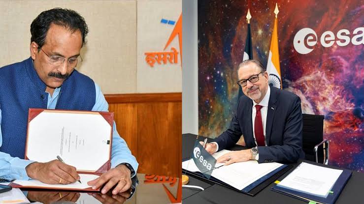 ബഹിരാകാശ മേഖലയിൽ നിർണായക ചുവടുവെപ്പ്; യൂറോപ്യന്‍ സ്‌പേസ് ഏജന്‍സിയുമായി കരാര്‍ ഒപ്പിട്ട് ഐഎസ്ആര്‍ഒ