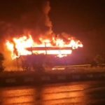 ചെന്നൈ – ബെംഗളൂരു ഹൈവേയിൽ വോൾവോ ബസിന് തീപിടിച്ചു