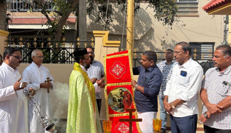 കെ.ആർ. പുരം മാർ യൂഹാനോൻ മാംദാന ഓർത്തഡോക്സ് ഇടവക  പെരുന്നാളിന് കോടിയേറി