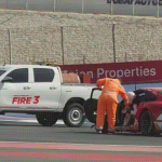 കാറോട്ടമത്സര പരിശീലനത്തിനിടെ അജിത്തിന്റെ കാര്‍ അപകടത്തില്‍പ്പെട്ടു; നടൻ രക്ഷപ്പെട്ടത് അത്ഭുതകരമായി