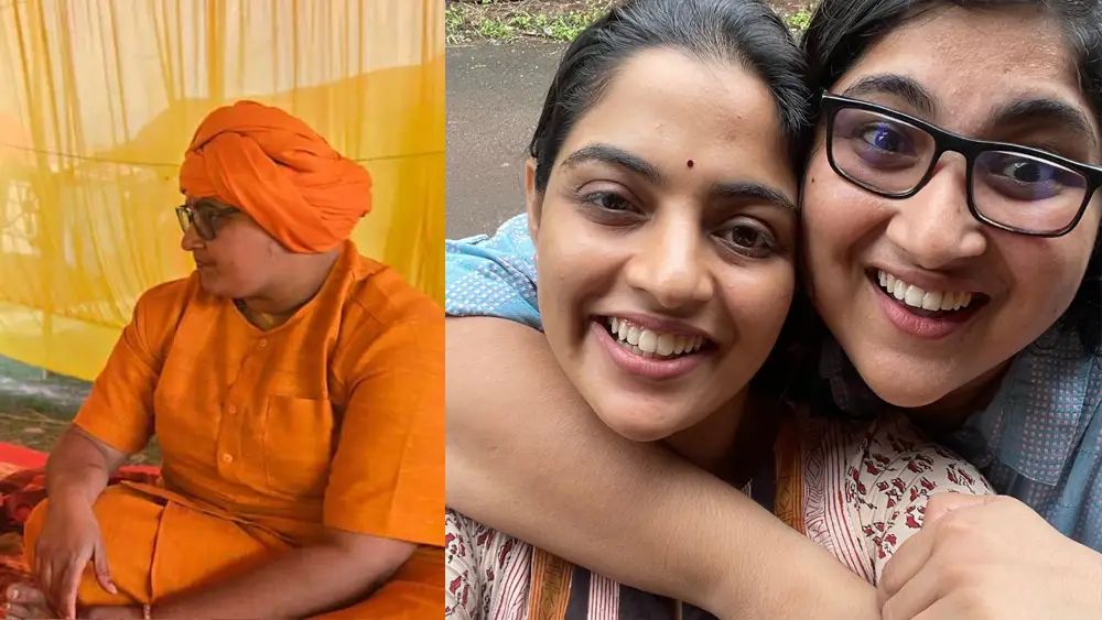 നടി നിഖില വിമലിന്റെ സഹോദരി അഖില സന്യാസിനിയായി; ഇനി അവന്തികാ ഭാരതി