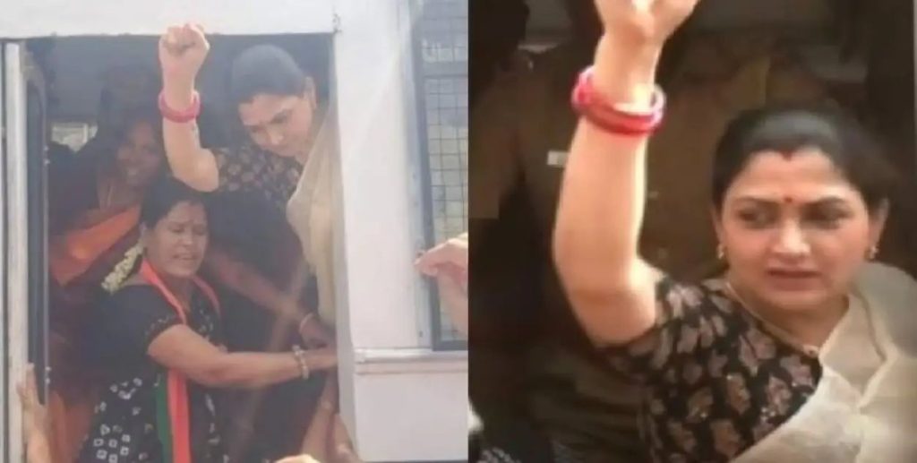 നടി ഖുശ്ബു സുന്ദര്‍ അറസ്റ്റില്‍