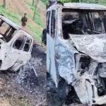 അഞ്ചലില്‍ കാര്‍ മറിഞ്ഞ് കത്തി; മൃതദേഹം കത്തിക്കരിഞ്ഞ നിലയില്‍