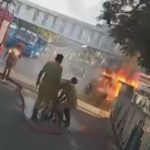 ഓടിക്കൊണ്ടിരുന്ന ഓട്ടോയ്ക്ക് തീപിടിച്ചു