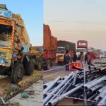 ഇരുമ്പ് പൈപ്പുമായി പോയ ലോറി മറിഞ്ഞു; ബെംഗളൂരു – നെലമംഗല റൂട്ടിൽ ഗതാഗതം തടസപ്പെട്ടു